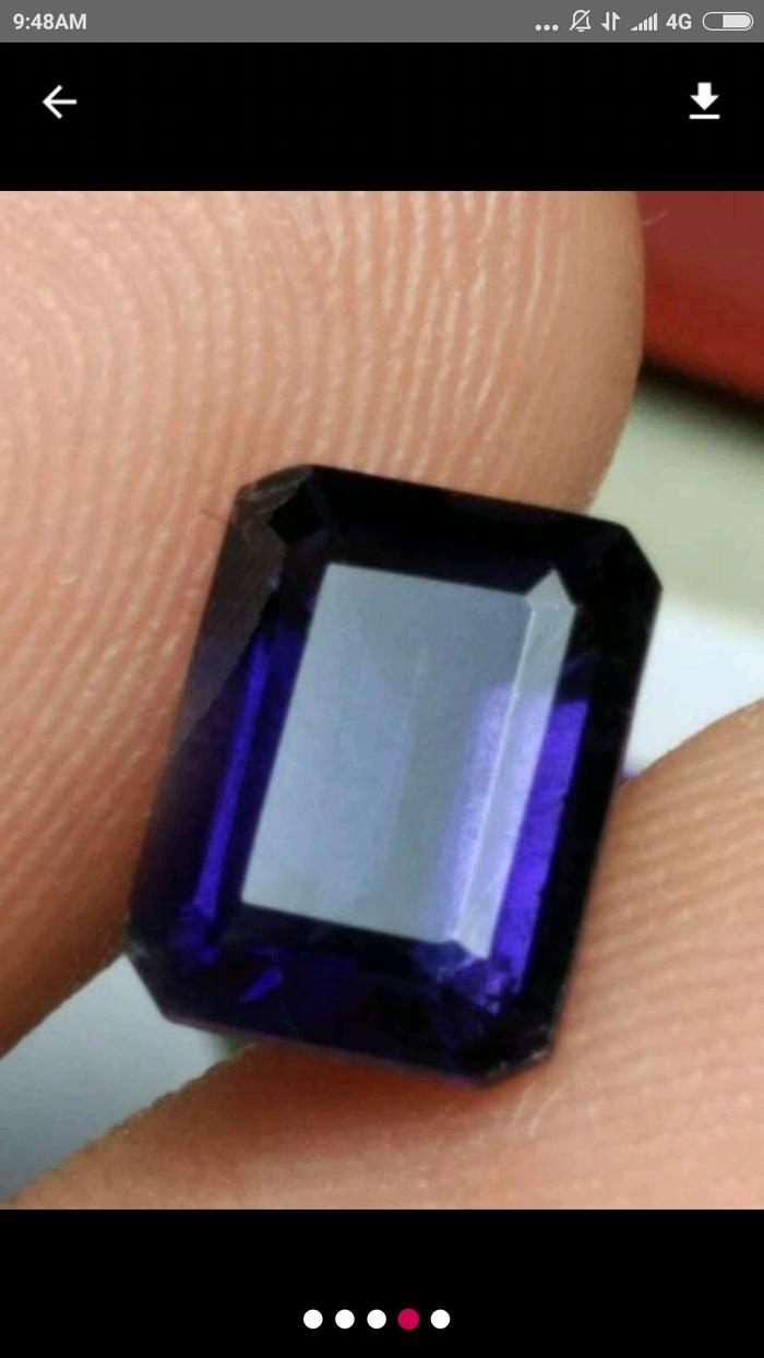 natural iolite atau safir air