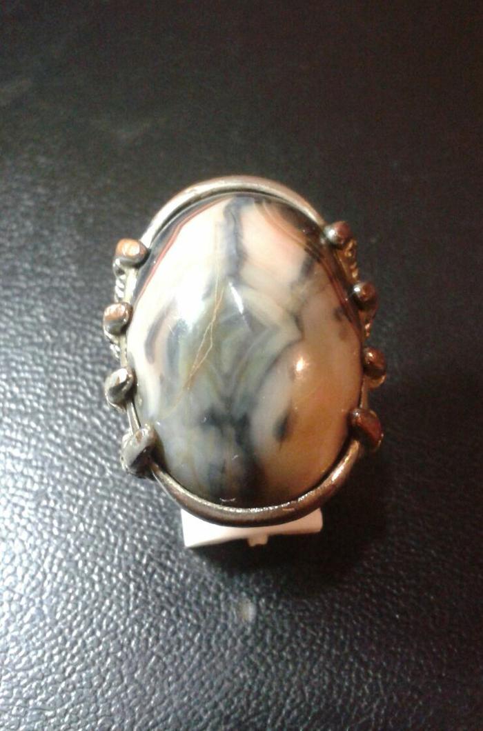 titipan cincin batu akik pancawarna karawang asli dan natural sekali..