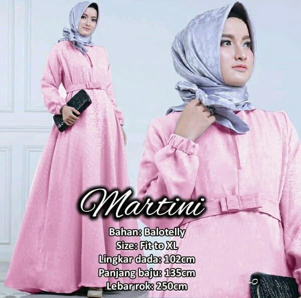 DRESS MARTINA PINK - GAMIS WANITA