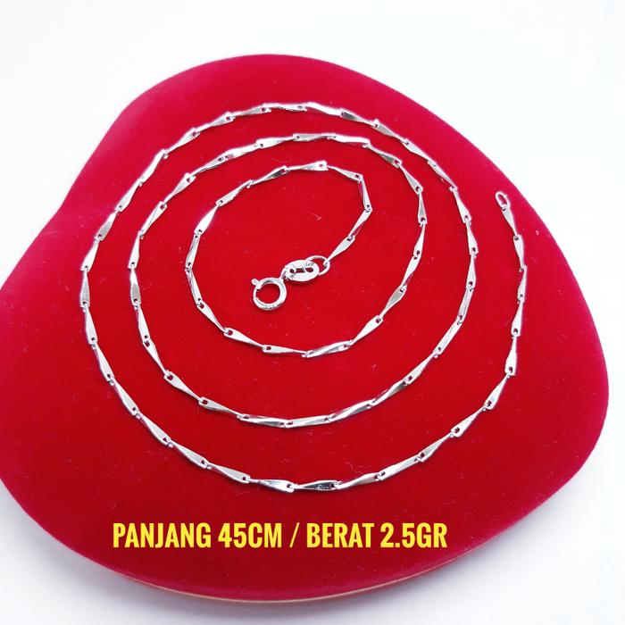 Kalung Biji Padii Silver 925 Asli - Kalung Perak 925 Antikarat