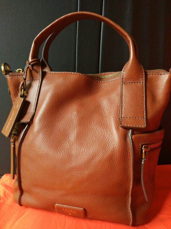 Fossil Emerson Medium Satchel Brown