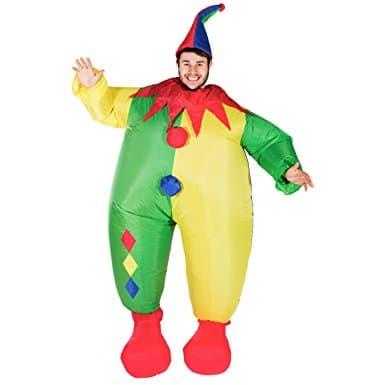 Inflatable clown badut costumes kostum fancy dress kostum dinosaurus