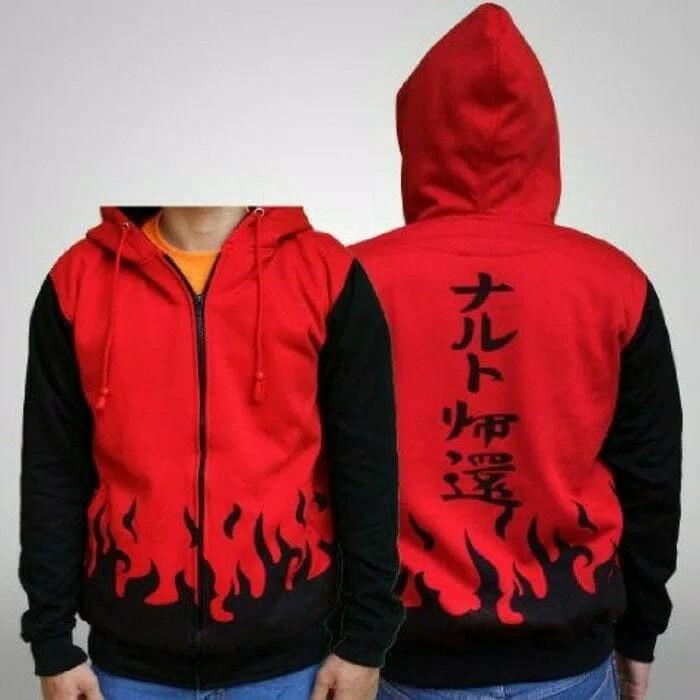JAKET NARUTO MERAH / JAKET NARUTO / JACKET
