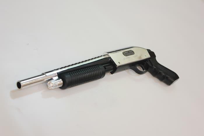 mainan BB model sotgan perak sawed-off PUBG GTA SA San Andreas saw off