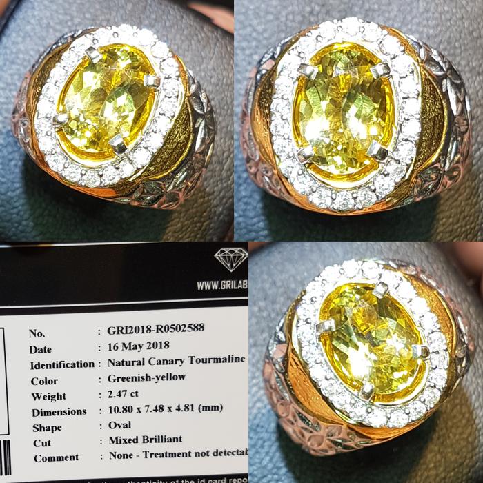 Batu Canary Tourmaline Memo 2.47 crt