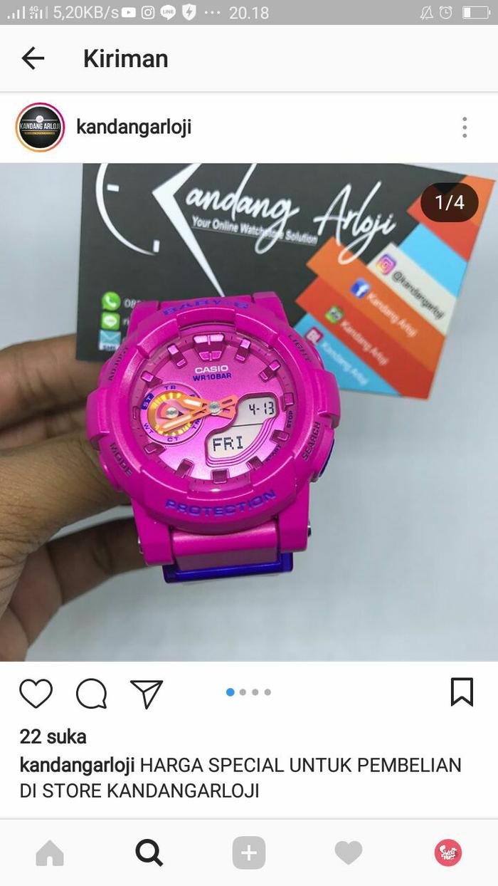 Casio BABYG BGA-185FS BGA185FS ORIGINAL GARANSI RESMI CASIO