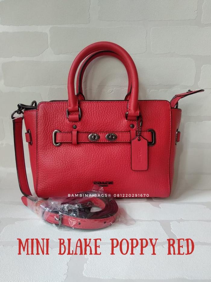 Tas Wanita Coach Mini Blake Poppy Red
