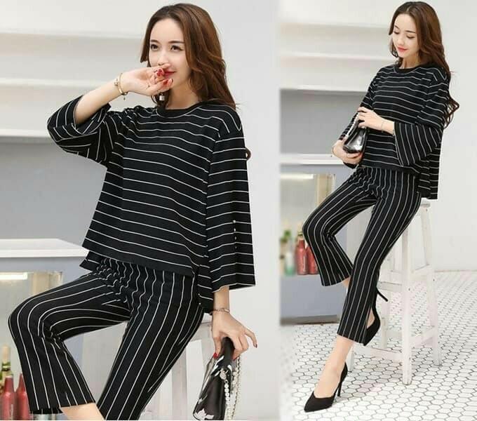 AF Setelan Baju Wanita /Baju casual /Setelan Blouse Rena