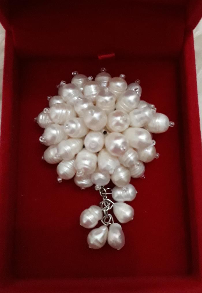 bros mutiara tawar asli , mutiara lombok asli , bros mewah