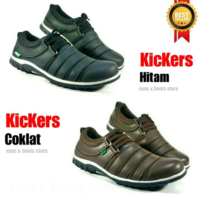 sepatu pria casual kickers sport murah running kasual sneakers slop GO