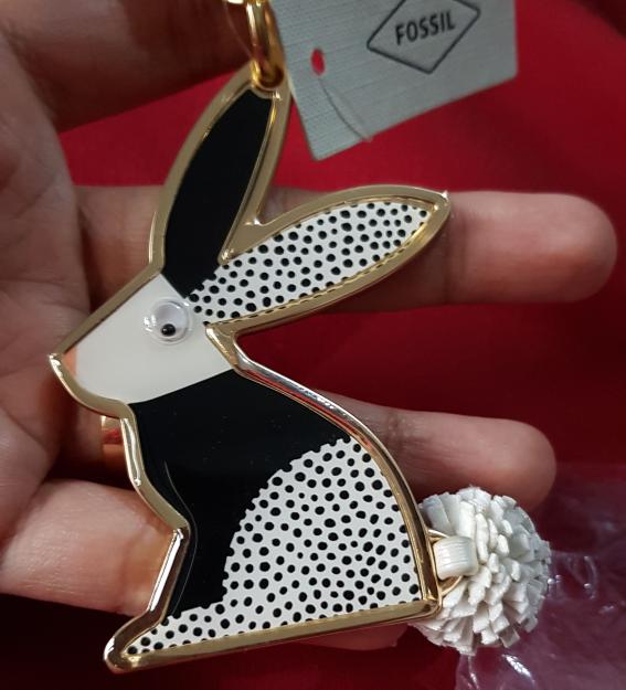 Fossil Keyfob/ keychain Rabbit