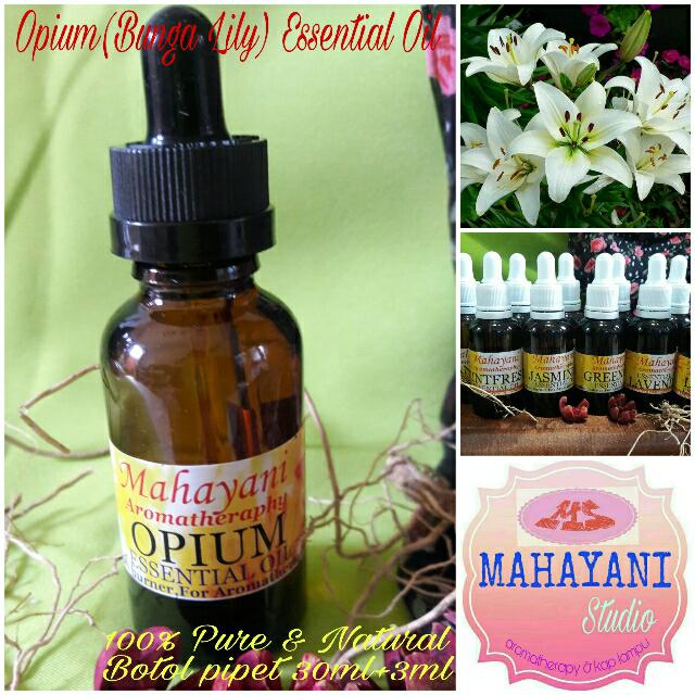 100% Pure Essential Oil Opium/Minyak Bunga Lily 100% Murni 30ML+3ML Asli