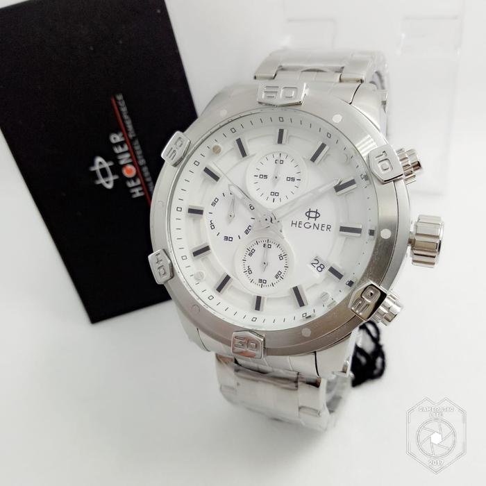 Jam tangan HEGNER 5032 SILVER Pria