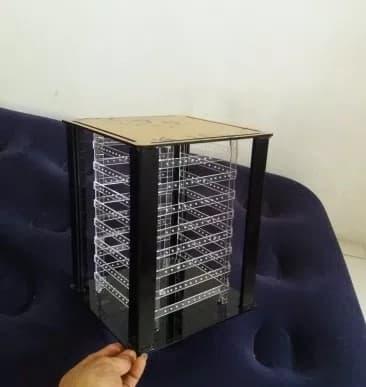 Tempat anting akrilik putar 4DK,Acrylic Display anting