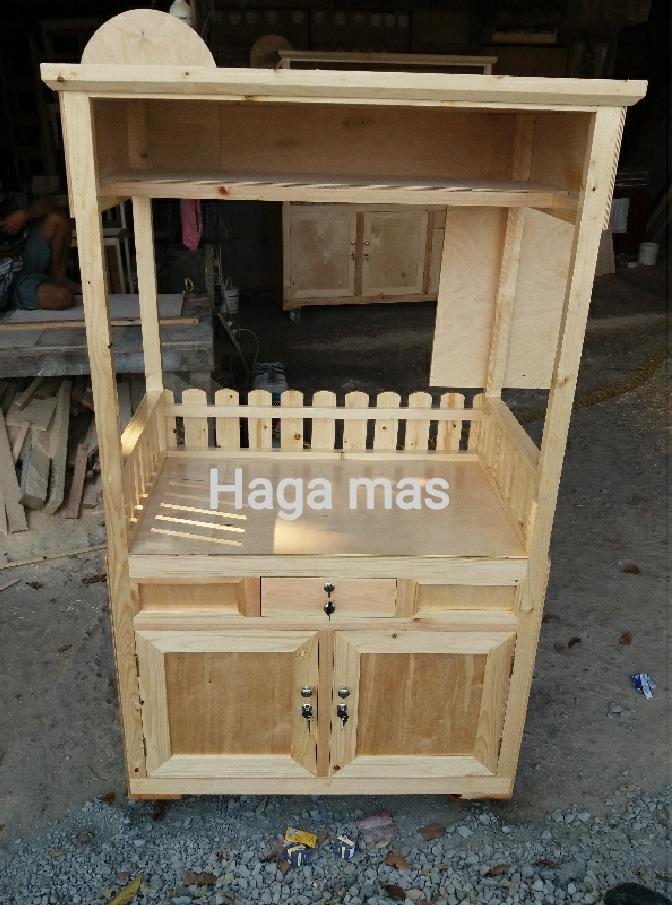 Gerobak Kayu/Gerobak/Booth Kayu/Booth/Grobak