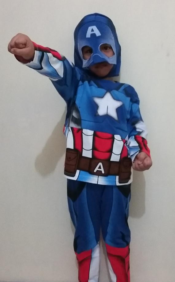 Kostum captain america/ baju anak captain america