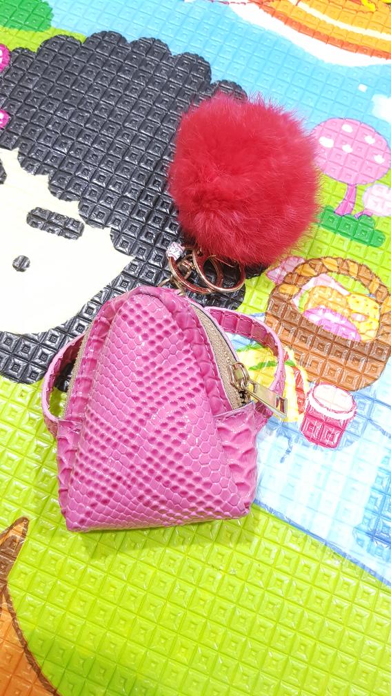 dompet kecil gantungan bulu/dompet kecil/dompet gantung