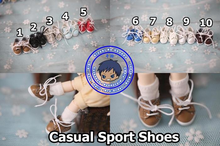 PO Casual Sport Shoes [Aksesoris Sepatu Obitsu 11 OB11 BJD 1/12]