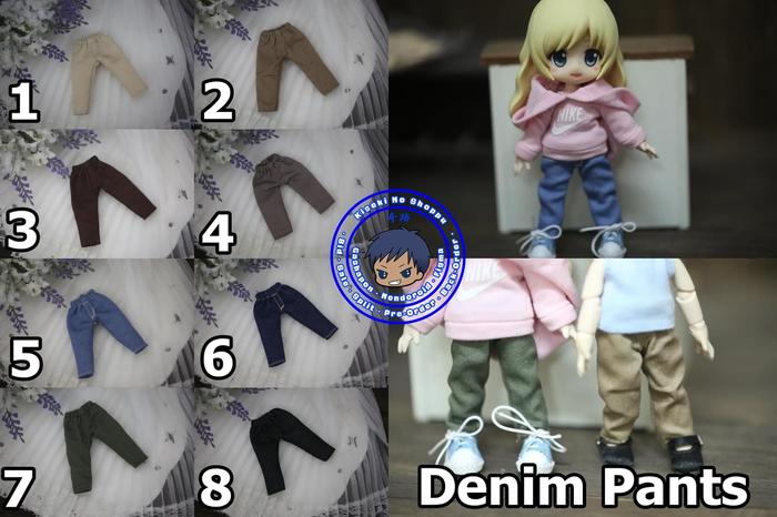 PO Denim Pants [Pakaian Celana Obitsu 11 OB11 BJD 1/12]