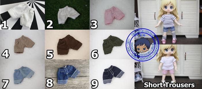 PO Short Trousers [Pakaian Celana Obitsu 11 OB11 BJD 1/12]