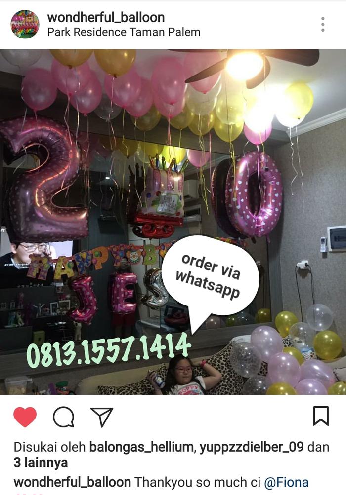 Balon gas helium Jakarta