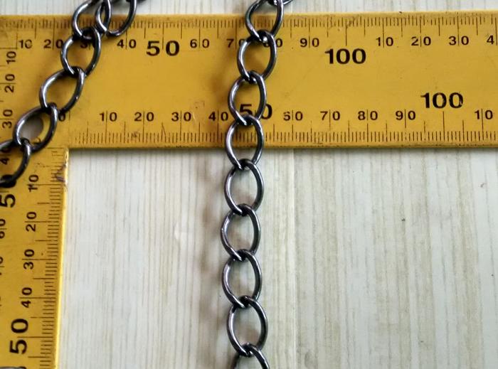 Rantai Besi lebar 10 mm warna hitam