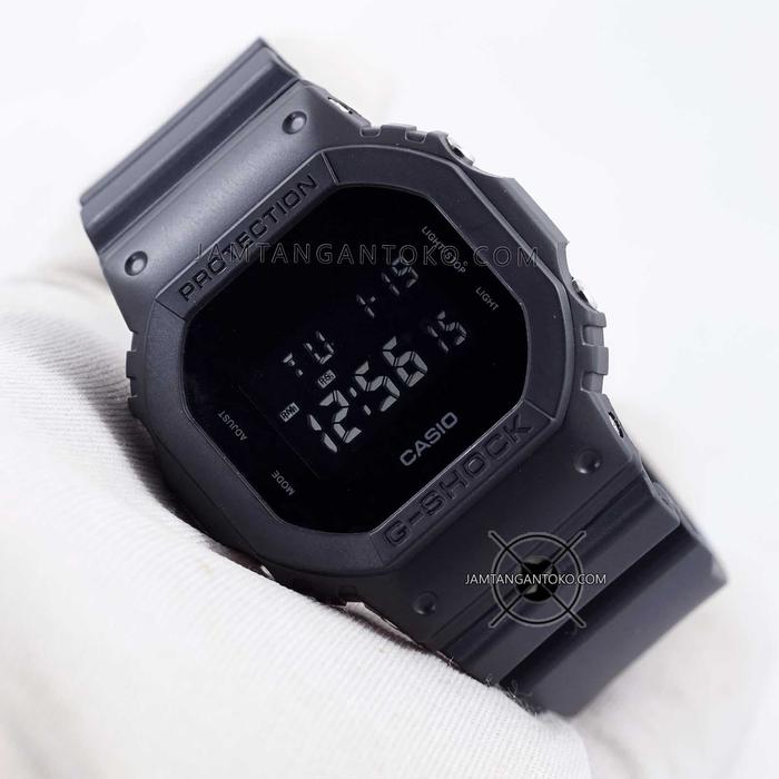 Jam G Shock DW-5600BB-1 Full Black DW-5600 ORI BM