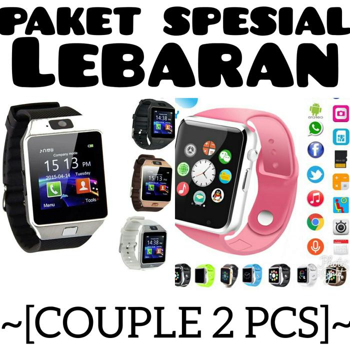 PAKET SPESIAL LEBARAN Smartwatch Jam Tangan Hp Smart watch bisa Telpon