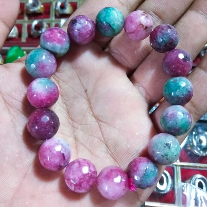 Gelang Batu Ruby Tanzania Natural - Istana Mustika