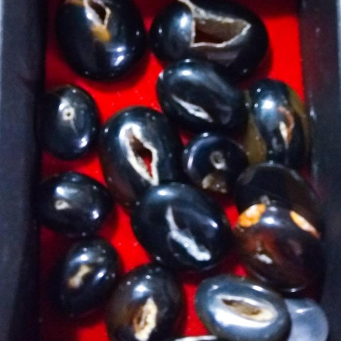 Batu Akik Combong Hitam Asli - Istana Mustika
