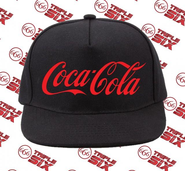 topi Snapback cotton coca cola logo
