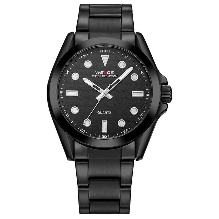 Weide Jam Tangan Analog Pria - WH802 - Hitam Hitam