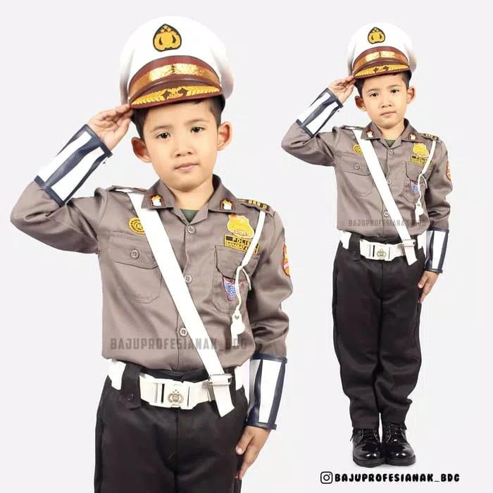 baju polisi/baju polisi anak/seragam polisi anak/kostum polisi/polisi