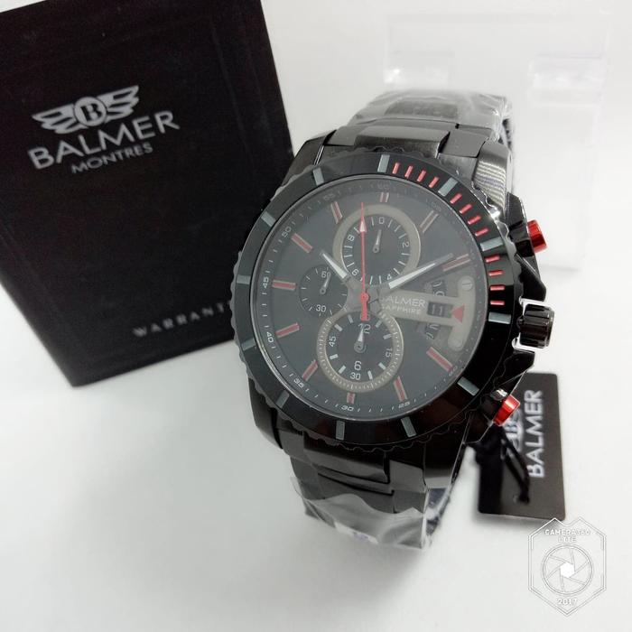 Jam tangan Balmer 7980 Hitam Merah Pria