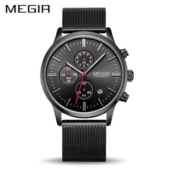 MEGIR 2011 / Jam Tangan Pria Wanita / Strap Stanless / Megir Original