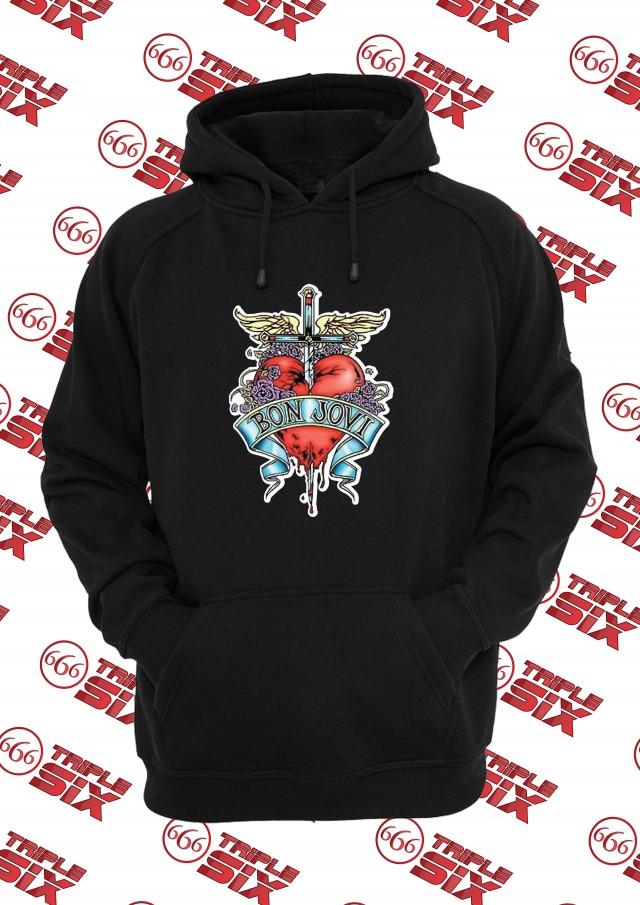 Jaket Hoodie Bon Jovi