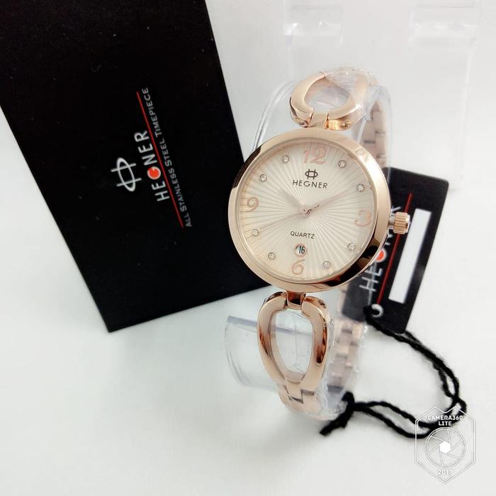 Jam tangan HEGNER 5037 RS GOLD WANITA