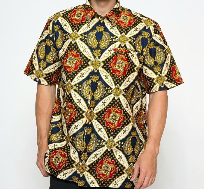 Batik Kemeja Pendek Pria Jumbo Big Size 17 Semata Wayang 006