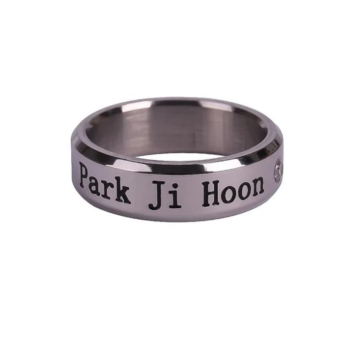 WANNA ONE RING CINCIN AKSESORIS WANNAONE KANG PARK JIHOON TITANIUM