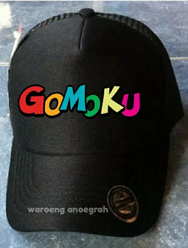 Topi Mancing Jaring Gomoku Hitam