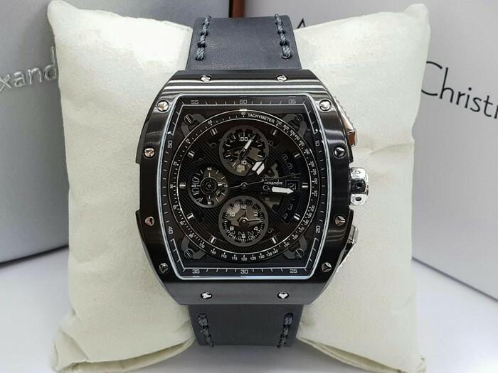 Jam Tangan Pria Alexandre Christie AC 6411MC FULL HITAM