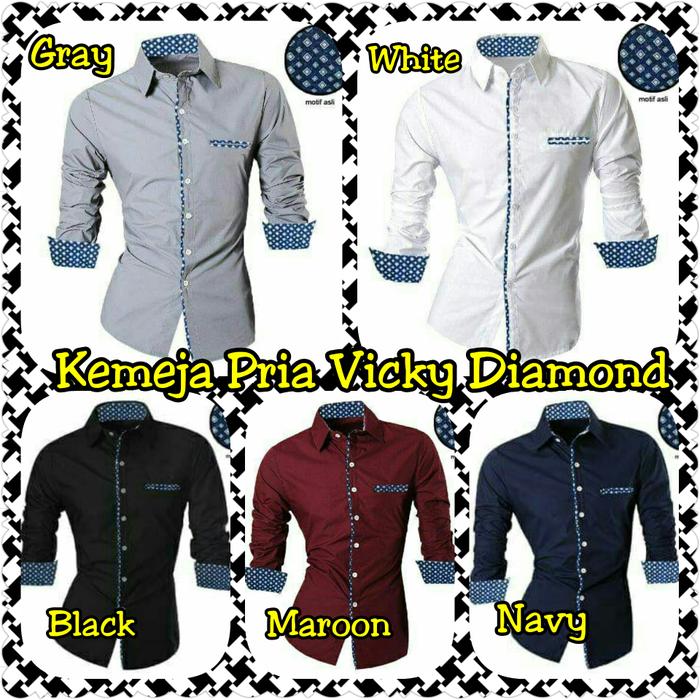 Kemeja Pria Vicky Diamond