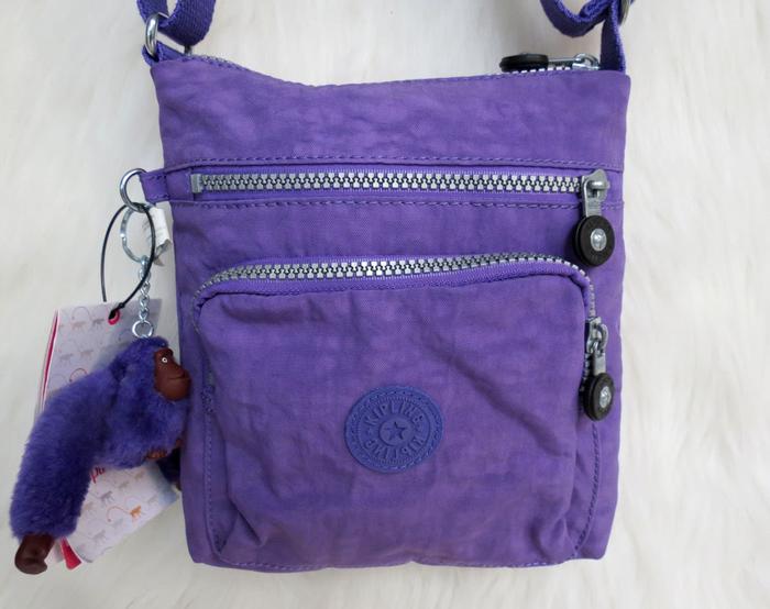 TAS SELEMPANG KIPLING YOLANDA 584 VIVID PURPLE ORIGINAL IMPORT
