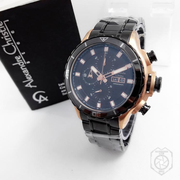 Jam tangan Alexandre Christie 6255 Rose Gold Pria