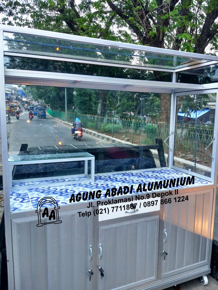 Gerobak Alumunium Martabak