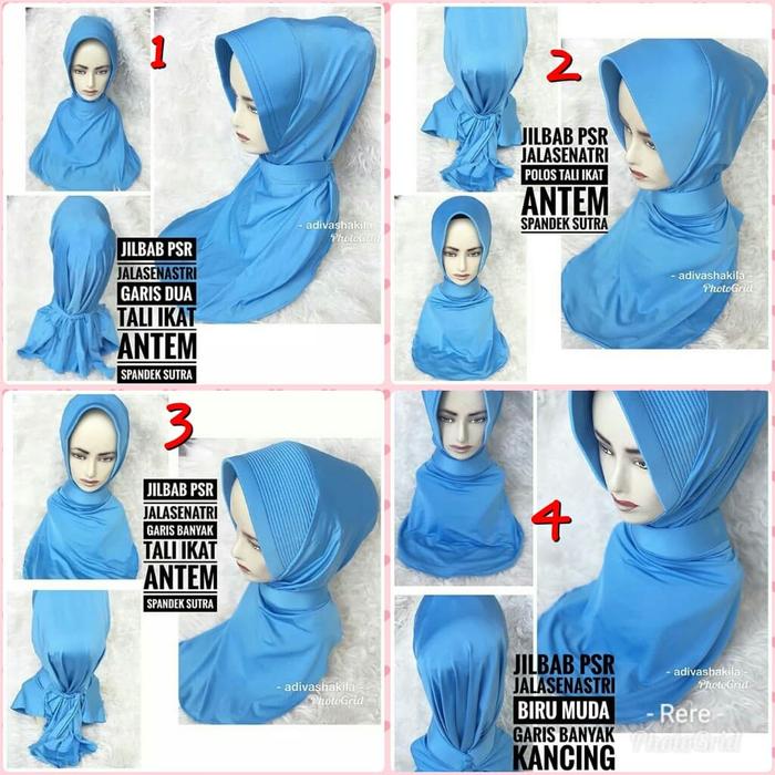 Jilbab psr jalasenastri biru langit