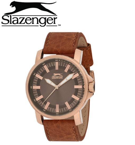 SLAZENGER SL.09.6025.1.03 THINKTANK BROWN LEATHER MEN'S WATCH
