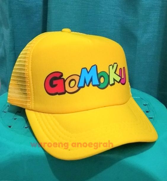 Topi Jaring Trucker Gomoku Kuning