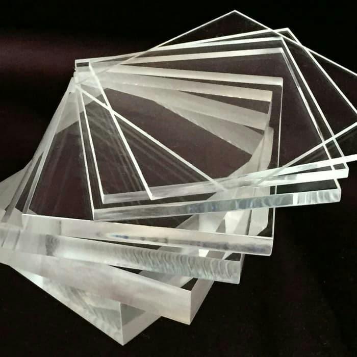 Acrylic akrilik tebal 12mm 434x380mm bening