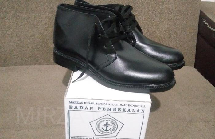 Sepatu pdh tali kulit hitam dinas TNI ABRI POLRI POLISI Paskibra